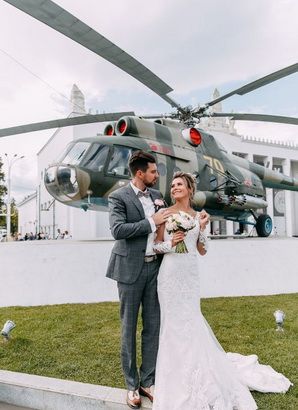 Helicopter for the wedding